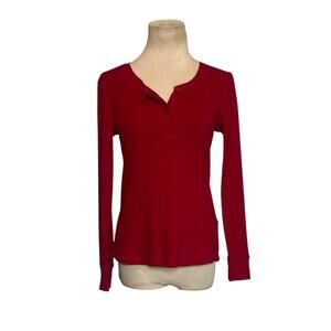 Oysho red long sleeves t shirt size small